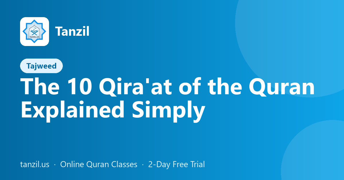 The 10 Qira'at of the Quran Explained Simply